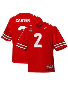 Buckeyes #2 Cris Carter Red Legends of the Scarlet & Gray Throwback Stitched NCAA Jersey