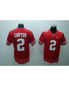 Buckeyes #2 Cris Carter Red Stitched NCAA Jersey