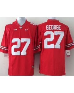 Buckeyes #27 Eddie George Red Stitched Youth NCAA Jersey