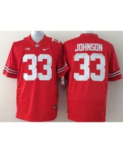 Buckeyes #33 Pete Johnson Red Stitched Youth NCAA Jersey