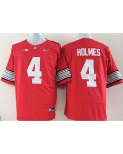 Buckeyes #4 Santonio Holmes Red Stitched NCAA Jersey