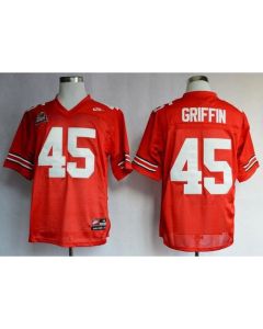 Buckeyes #45 Archie Griffin Red Stitched NCAA Jersey