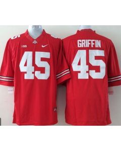 Buckeyes #45 Archie Griffin Red Stitched Youth NCAA Jersey
