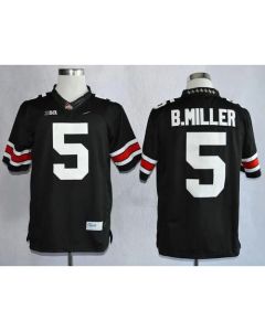 Buckeyes #5 Braxton Miller Black Limited Stitched NCAA Jersey