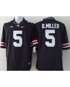 Buckeyes #5 Braxton Miller Black Stitched Youth NCAA Jersey