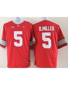 Buckeyes #5 Braxton Miller Red Limited Stitched NCAA Jersey