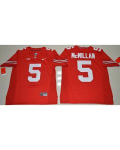 Buckeyes #5 Raekwon McMillan Red Stitched NCAA Jersey