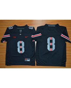 Buckeyes #8 Championship Black(Red No.) Limited Stitched Youth NCAA Jersey