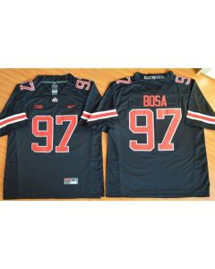 Buckeyes #97 Joey Bosa Black(Red No.) Limited Stitched NCAA Jersey