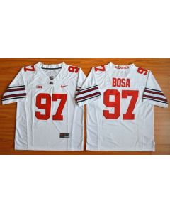 Buckeyes #97 Joey Bosa White Diamond Quest Stitched NCAA Jersey