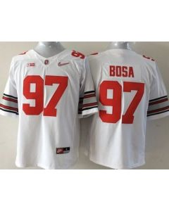 Buckeyes #97 Joey Bosa White Stitched Youth NCAA Jersey