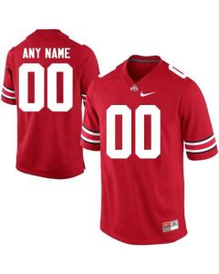Buckeyes Personalized Authentic Red NCAA Jersey