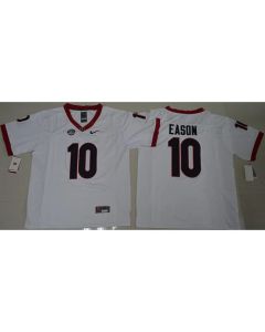 Bulldogs #10 Jacob Eason White Limited Stitched NCAA Jersey