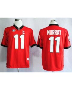 Bulldogs #11 Aaron Murray Red Stitched NCAA Jersey