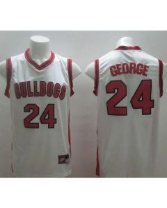 Bulldogs #24 Paul George White Basketball Stitched NCAA Jersey