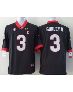 Bulldogs #3 Todd Gurley II Black Stitched Youth NCAA Jersey