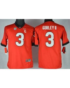 Bulldogs #3 Todd Gurley II Red Stitched Youth NCAA Jersey