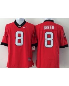 Bulldogs #8 A.J. Green Red Stitched Youth NCAA Jersey