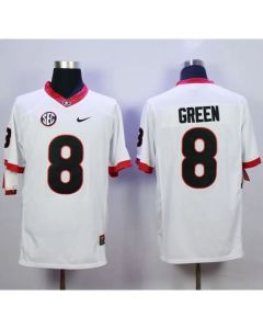 Bulldogs #8 A.J. Green White Limited Stitched NCAA Jersey