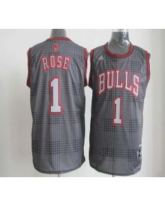 Bulls #1 Derrick Rose Black Rhythm Fashion Stitched NBA Jersey