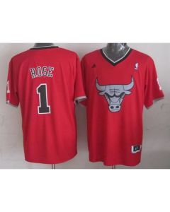 Bulls #1 Derrick Rose Red 2013 Christmas Day Swingman Stitched NBA Jersey