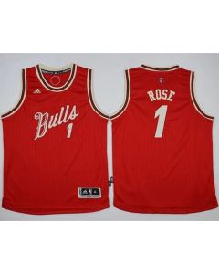 Bulls #1 Derrick Rose Red 2015-2016 Christmas Day Stitched Youth NBA Jersey