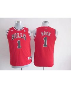 Bulls #1 Derrick Rose Red Stitched Youth NBA Jersey