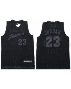 Bulls #23 Michael Jordan All Black Stitched NBA Jersey
