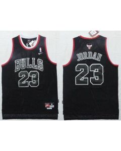 Bulls #23 Michael Jordan Black Shadow Stitched NBA Jersey