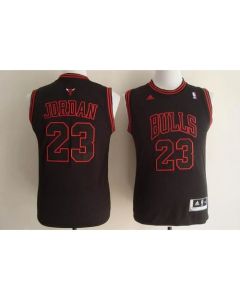 Bulls #23 Michael Jordan Black Stitched Youth NBA Jersey