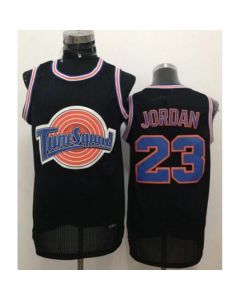 Bulls #23 Michael Jordan Black Tune Squad Stitched NBA Jersey