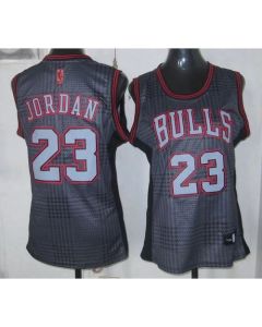 Bulls #23 Michael Jordan Black Women's Rhythm Fashion Stitched NBA Jersey