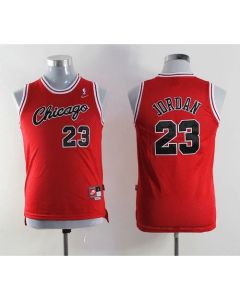 Bulls #23 Michael Jordan Red Throwback Stitched Youth NBA Jersey