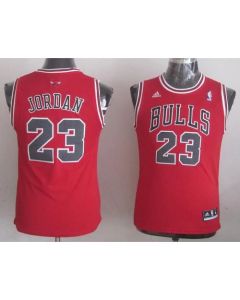 Bulls #23 Michael Jordan Stitched Red Youth NBA Jersey