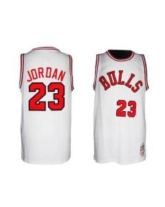 Bulls #23 Michael Jordan White 1984-1985 Hardwood Classics Stitched NBA Jersey