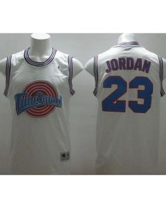 Bulls #23 Michael Jordan White Tune Squad Stitched NBA Jersey