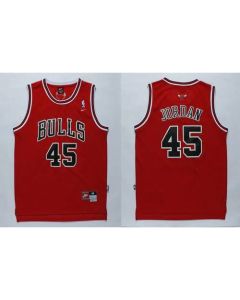 Bulls #45 Jordan Stitched Red NBA Jersey