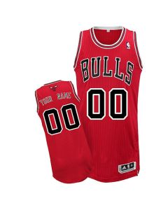 Bulls Personalized Authentic Red NBA Jersey