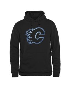 Calgary Flames Rinkside Pond Hockey Pullover Hoodie Black