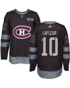 Canadiens #10 Guy Lafleur Black 1917-2017 100th Anniversary Stitched NHL Jersey