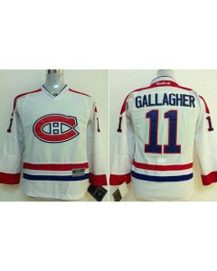 Canadiens #11 Brendan Gallagher White Stitched Youth NHL Jersey