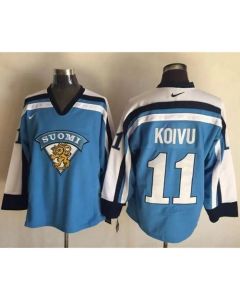 Canadiens #11 Saku Koivu Light Blue Throwback Stitched NHL Jersey