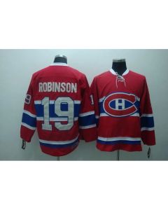 Canadiens #19 Larry Robinson Stitched Red CH CCM Throwback NHL Jersey