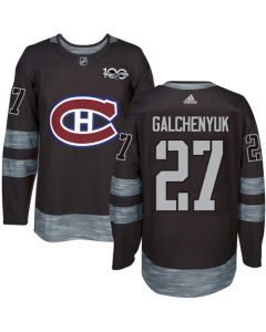 Canadiens #27 Alex Galchenyuk Black 1917-2017 100th Anniversary Stitched NHL Jersey