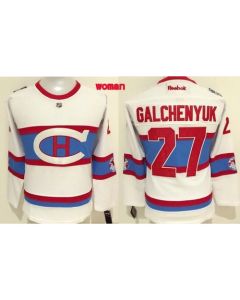 Canadiens #27 Alex Galchenyuk White 2016 Winter Classic Women's Stitched NHL Jersey