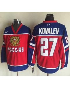 Canadiens #27 Alexei Kovalev Red/Blue Stitched NHL Jersey