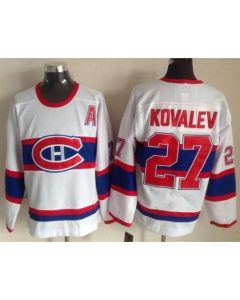 Canadiens #27 Alexei Kovalev White CCM Throwback Stitched NHL Jersey