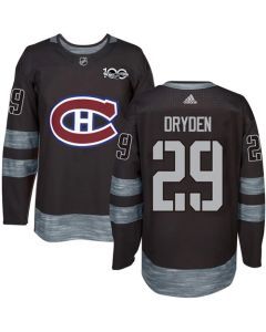 Canadiens #29 Ken Dryden Black 1917-2017 100th Anniversary Stitched NHL Jersey