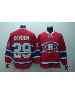 Canadiens #29 Ken Dryden Stitched Red CH CCM Throwback NHL Jersey