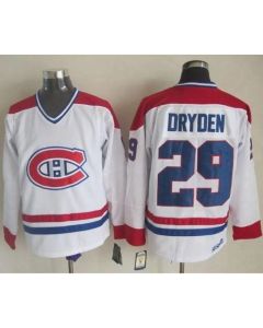 Canadiens #29 Ken Dryden White CH-CCM Throwback Stitched NHL Jersey